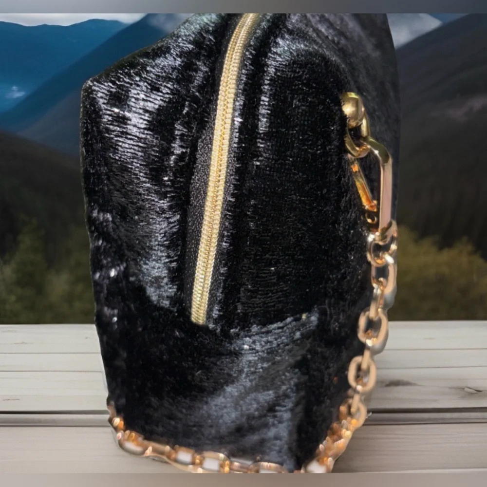 Cosmetic Pouch by Dior Beauty Black and Gold Hardware